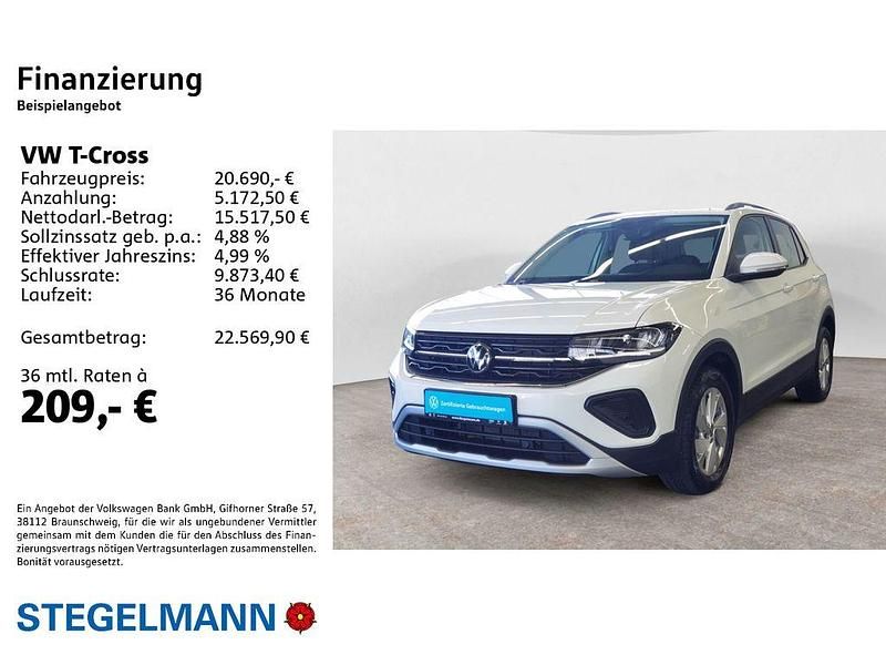 Gebraucht VW T-Cross 95 PS (69 kW) 2025 Weiß SUV