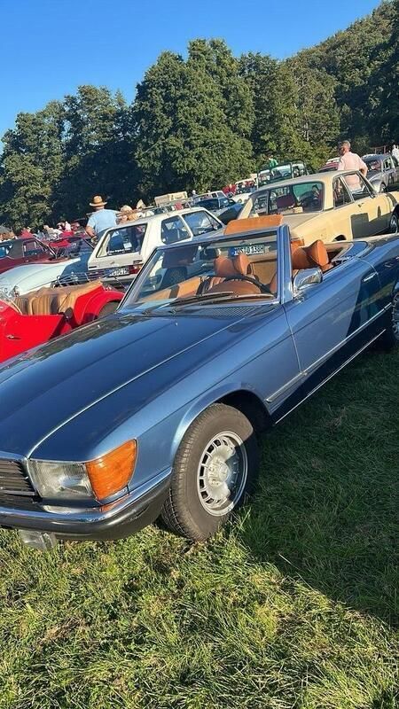 Blau Gebraucht 1972 Mercedes SL350 Cabrio | 23.000 € - Bild 1/4