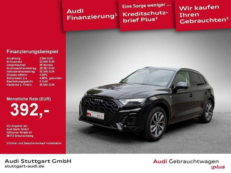 Mythosschwarz metallic Gebraucht 2022 Audi Q5 S-Line SUV | 35.940 € (Superpreis) - Bild 1/2