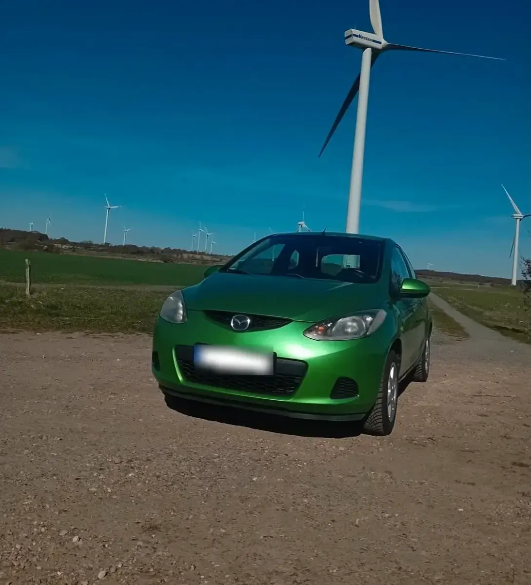 Usata Mazda 2 75 CV (55 kW) 2009 Verde Utilitaria