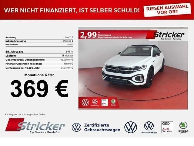 Neu VW T-Roc Cabriolet R-line 150 PS (110 kW) 2025 Weiß Cabrio
