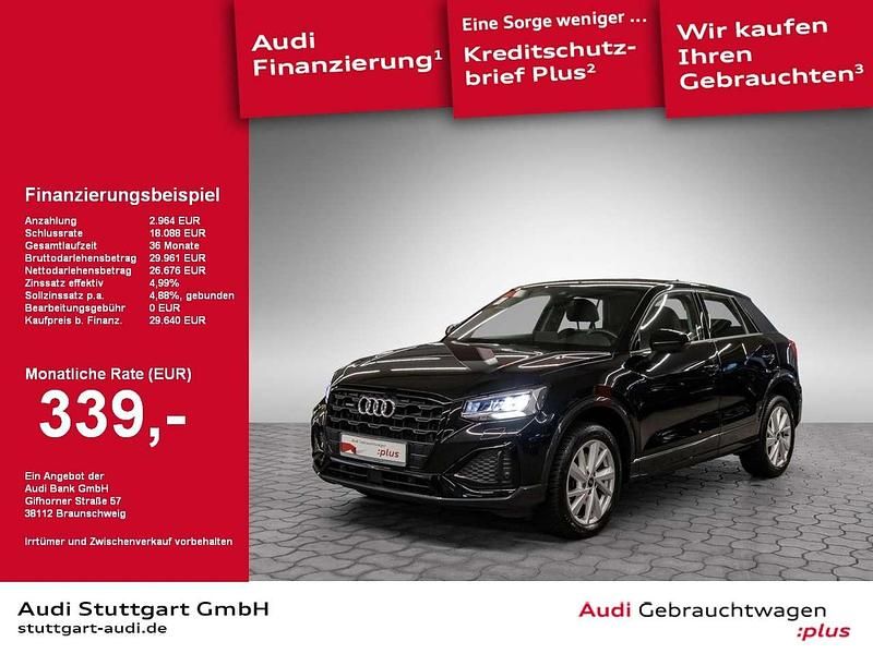 Mythosschwarz metallic Gebraucht 2022 Audi Q2 Advanced SUV | 29.640 € (Fairer Preis) - Bild 1/2