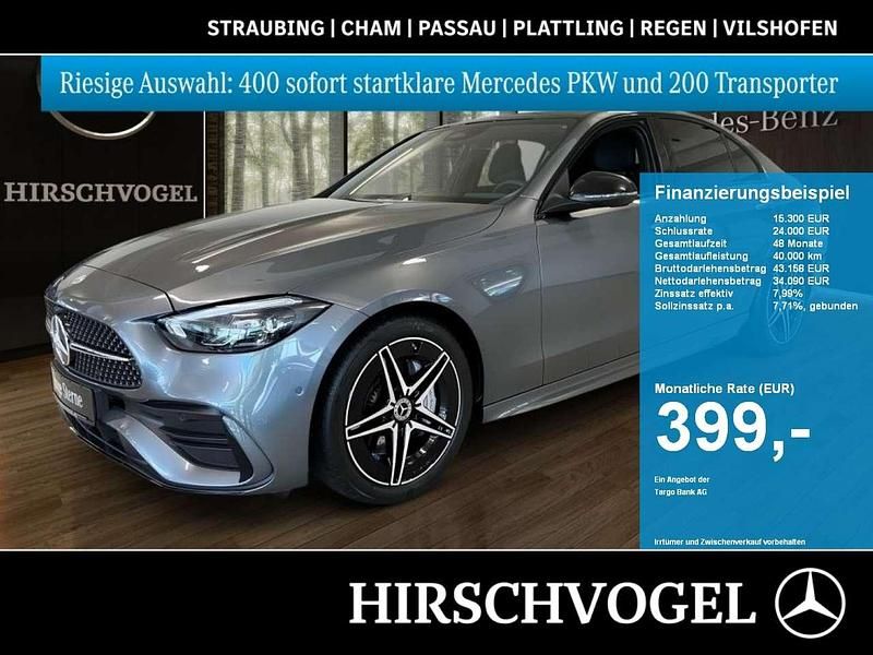 Metalliclack selenitgrau Gebraucht 2024 Mercedes C300 AMG line Limousine | 44.380 € (Guter Preis) - Bild 1/4