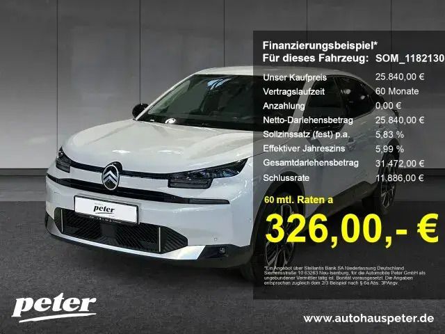 Farbe grun turquoise/typ aussenverkleidung metalliclackierung (gruen) Gebraucht 2025 Citroën C4 | 25.990 € (Fairer Preis) - Bild 1/2