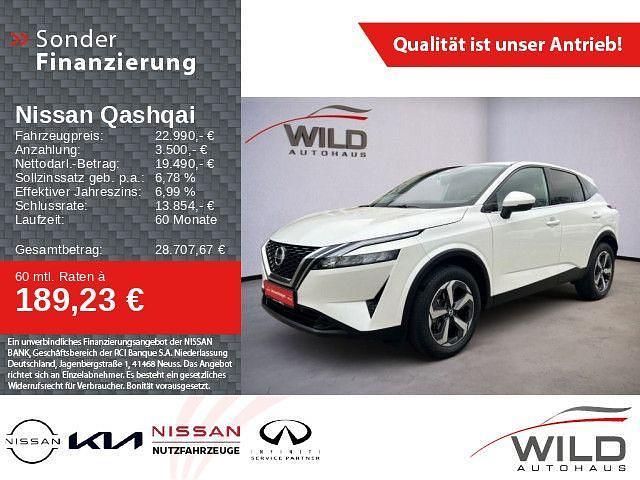 Brilliant white (m) Gebraucht 2021 Nissan Qashqai N-Connecta SUV | 22.990 € (Fairer Preis) - Bild 1/4