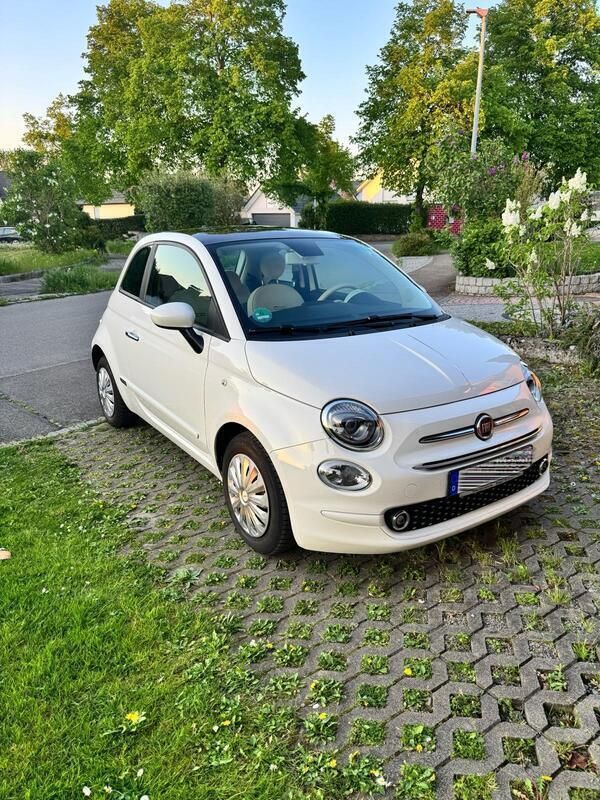 Weiß Gebraucht 2020 Fiat 500 Lounge Kleinwagen | 9.299 € (Guter Preis) - Bild 1/4