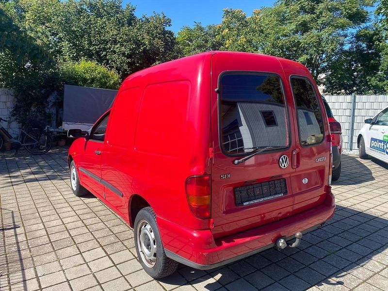 Rot Gebraucht 1995 VW Caddy Van / Kleinbus | 2.590 € - Bild 1/4