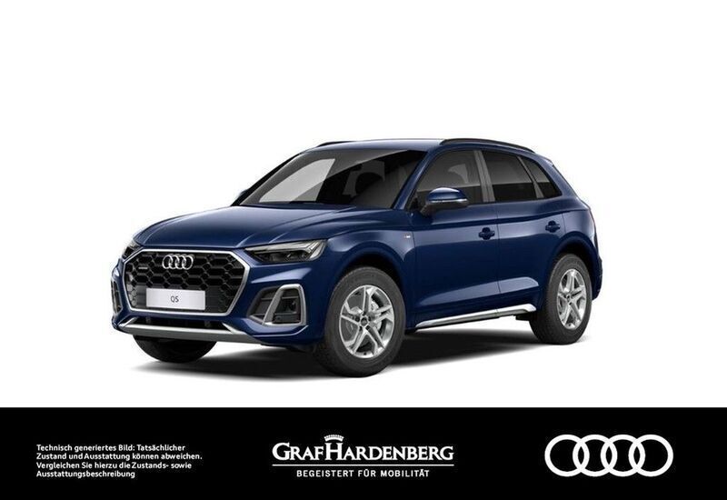 Navarrablau metallic Gebraucht 2022 Audi Q5 S-Line SUV | 40.880 € (Superpreis) - Bild 1/3