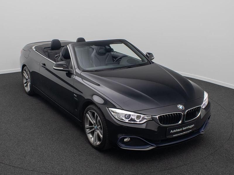 Gebraucht BMW 430 Cabriolet Sport Line 258 PS (189 kW) 2016 Saphirschwarz475 Cabrio