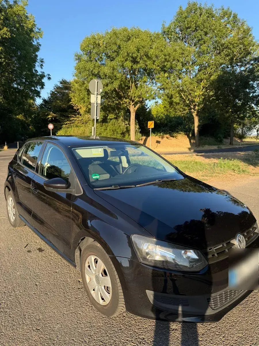 Gebraucht VW Polo Trendline 69 PS (50 kW) 2010 Schwarz Kleinwagen