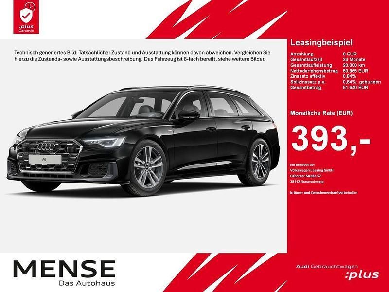 Mythosschwarz Gebraucht 2024 Audi A6 S-Line Kombi | 50.865 € - Bild 1/4