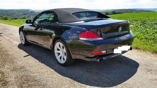 Gebraucht BMW 630 Cabriolet 258 PS (189 kW) 2007 Schwarz metallic Cabrio