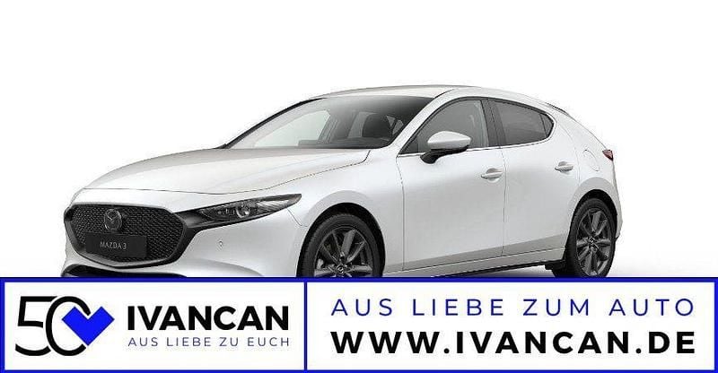 Neu Mazda 3 Exclusive-Line 140 PS (102 kW) 2025 Snowflake white pearl Limousine