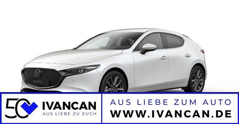 Snowflake white pearl Neu 2025 Mazda 3 Exclusive-Line Limousine | 29.150 € - Bild 1/4