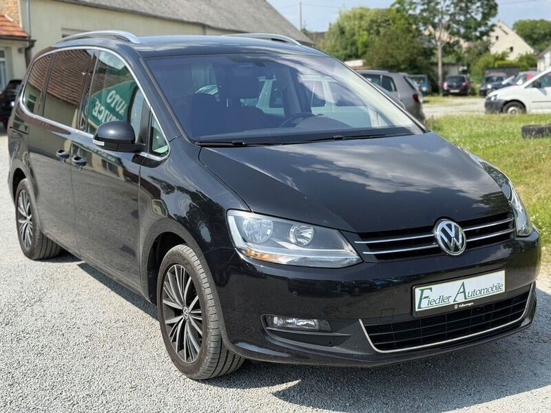 Gebraucht VW Sharan Allstar 150 PS (110 kW) 2016 Schwarz Van / Kleinbus