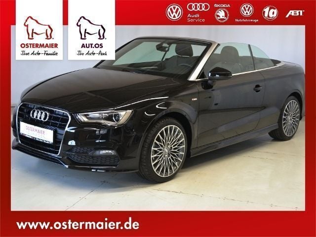 Schwarz metallic Gebraucht 2015 Audi A3 Cabriolet Ambition Cabrio | 28.480 € - Bild 1/4