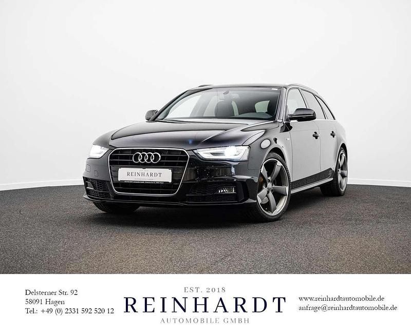 Mythosschwarz metallic Gebraucht 2015 Audi A4 S-Line Kombi | 13.590 € (Guter Preis) - Bild 1/3