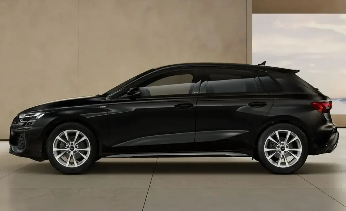 Nowe Audi A3 S-Line 204 KM (150 kW) 2026 Czarny Sedan/Limuzyna