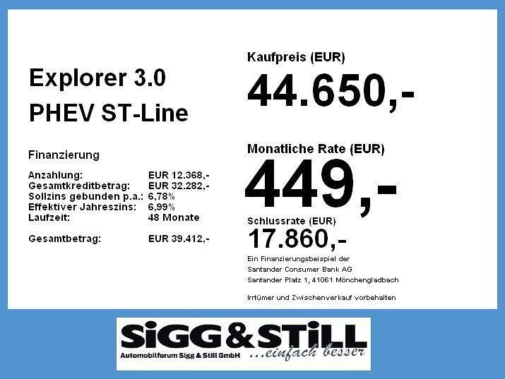Gebraucht Ford Explorer ST-Line 457 PS (336 kW) 2021 Obsidianschwarz metallic SUV