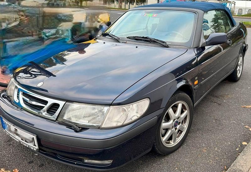 Blau Gebraucht 1999 Saab 9-3 Cabriolet Cabrio | 1.150 € (Superpreis) - Bild 1/4