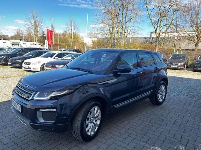 Blau Gebraucht 2016 Land Rover Range Rover evoque SE SUV | 20.885 € (Fairer Preis) - Bild 1/4