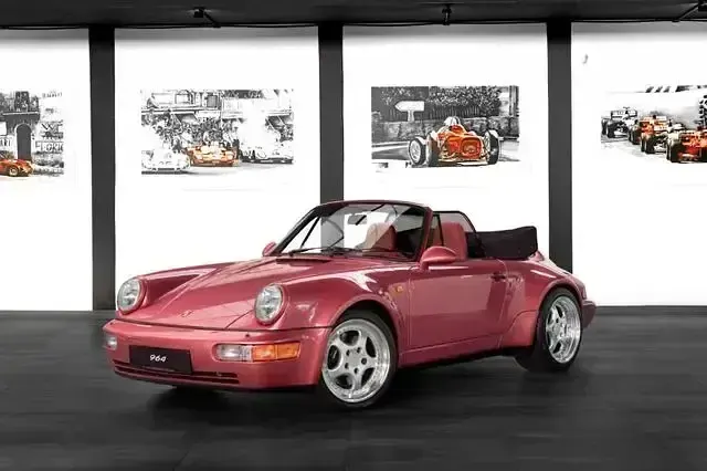 Gebraucht Porsche 964 250 PS (183 kW) 1992 Himbeerrot (raspberry red) Cabrio