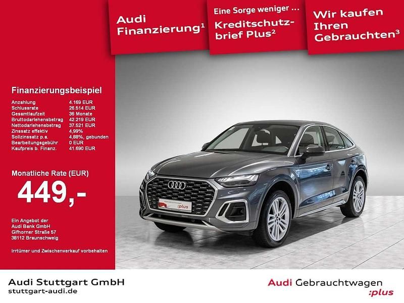 Daytonagrau perleffekt Gebraucht 2022 Audi Q5 Sportback Advanced SUV | 46.999 € - Bild 1/2