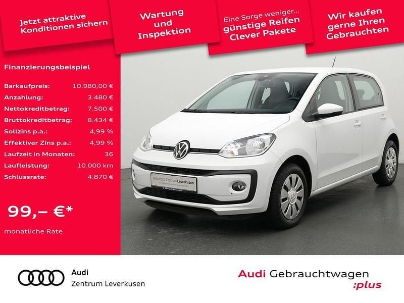 Weiss Gebraucht 2022 VW up! Kleinwagen | 10.980 € (Fairer Preis) - Bild 1/4