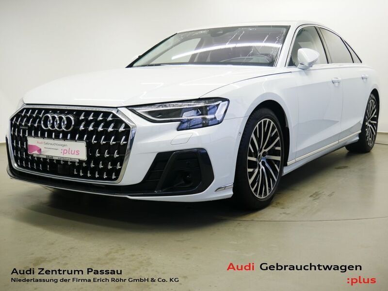 Gletscherweiß metallic Gebraucht 2024 Audi A8 Performance Limousine | 69.900 € (Superpreis) - Bild 1/4