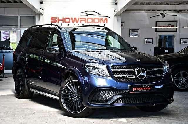 Blau cavansitblau metalliclack metallic Gebraucht 2016 Mercedes GLS63 AMG AMG SUV | 53.850 € (Teuer) - Bild 1/4