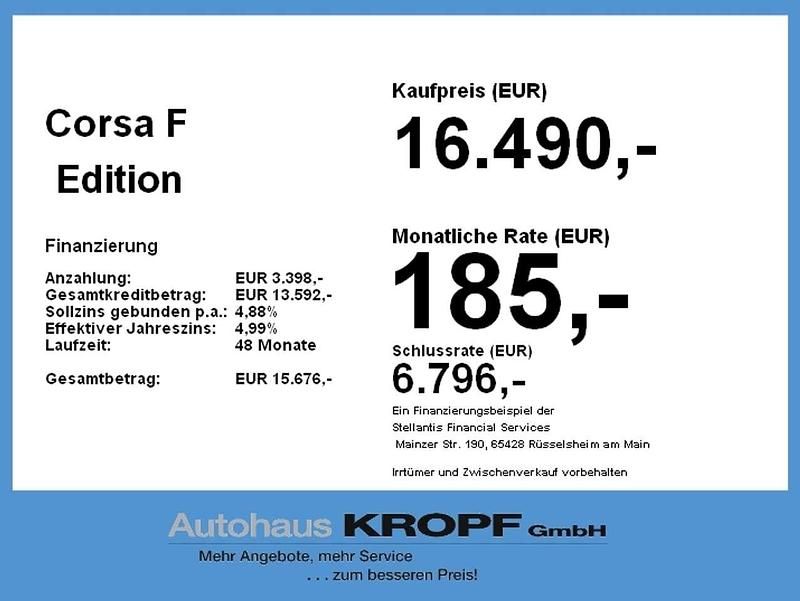 Gebraucht Opel Corsa-e Edition 100 kW (136 PS) 2023 Lack weiss banquise/typ aussen Kleinwagen