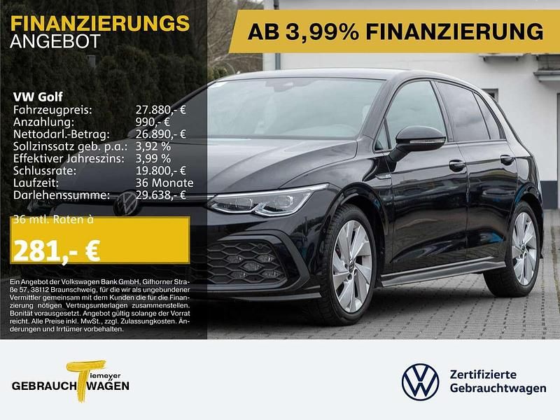 Schwarz Gebraucht 2022 VW Golf VIII GTD Limousine | 27.880 € (Superpreis) - Bild 1/4