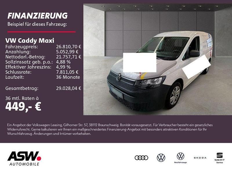 Candyweiß Gebraucht 2022 VW Caddy Maxi Van / Kleinbus | 26.811 € (Etwas zu teuer) - Bild 1/2