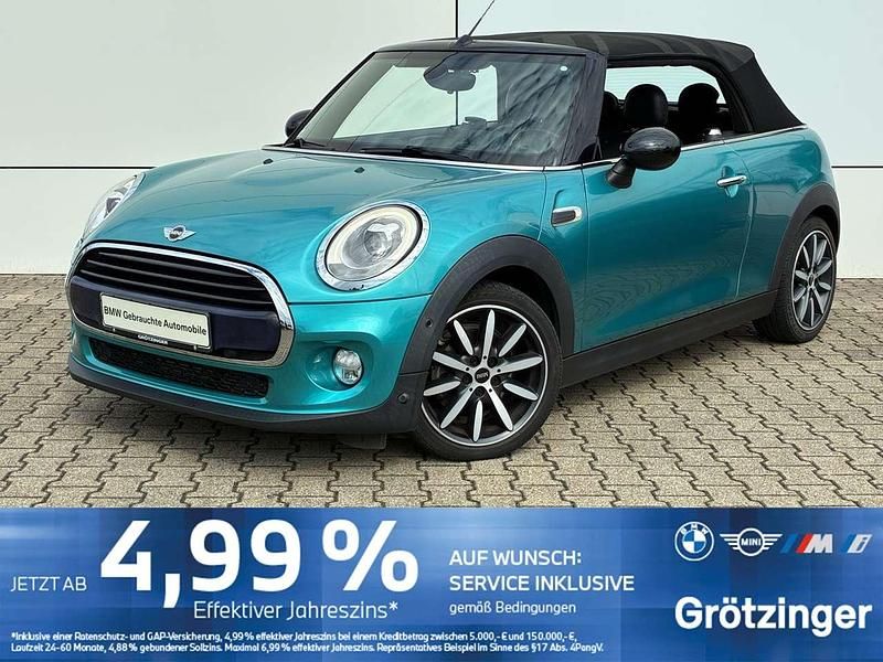Caribbean aqua metallic Gebraucht 2017 Mini Cooper D Cabriolet Cabrio | 19.999 € (Teuer) - Bild 1/4