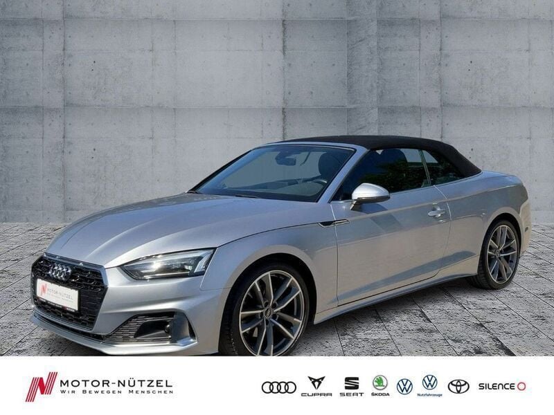 Florettsilber metallic Gebraucht 2022 Audi A5 Cabriolet S-Line Cabrio | 38.660 € (Guter Preis) - Bild 1/4