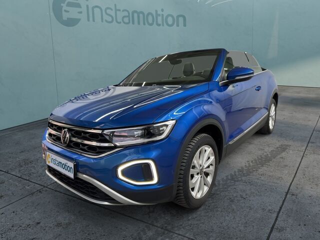 Blau Gebraucht 2023 VW T-Roc Cabriolet Style Cabrio | 34.955 € (Etwas zu teuer) - Bild 1/2
