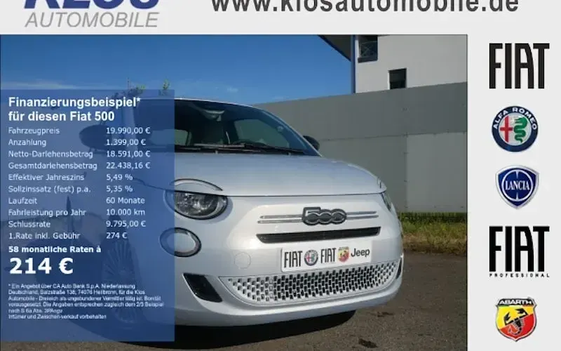 Neu Fiat 500 Icon 65 PS (47 kW) 2026 Blau Limousine