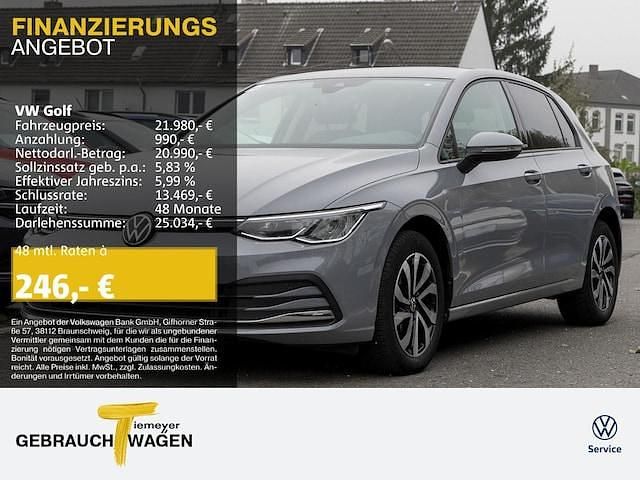 Grau Gebraucht 2022 VW Golf VIII Active Limousine | 21.980 € (Superpreis) - Bild 1/4