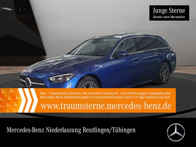 Blau Gebraucht 2024 Mercedes C300e AMG Line Premium Plus Kombi | 45.890 € (Superpreis) - Bild 1/3