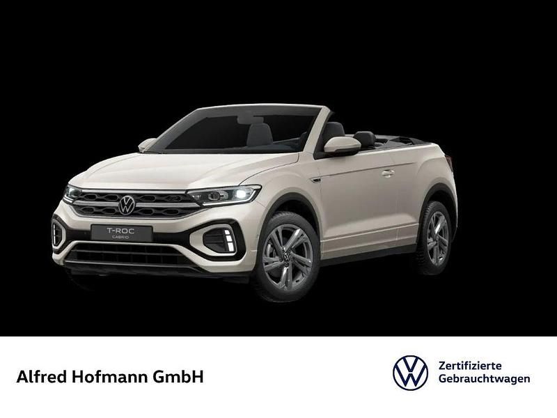 Ivory silver metallic Gebraucht 2025 VW T-Roc Cabriolet Cabrio | 39.051 € (Teuer) - Bild 1/4