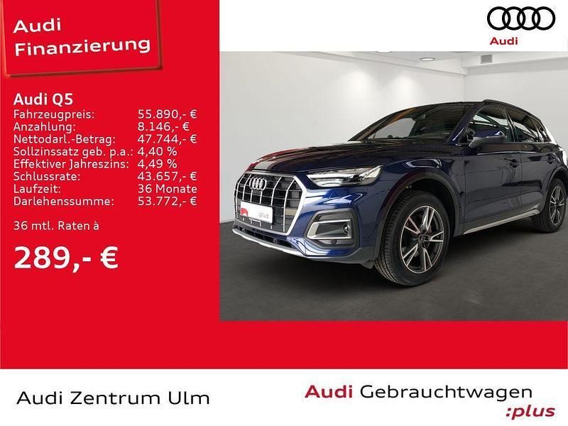 Navarrablau metallic Gebraucht 2024 Audi Q5 Ambiente SUV | 55.890 € (Teuer) - Bild 1/4
