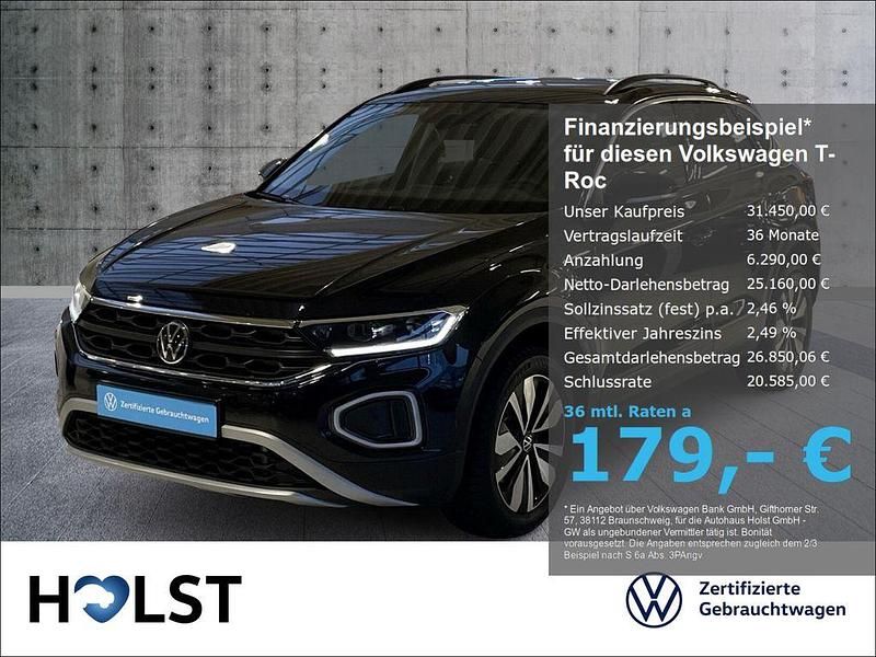 Gebraucht VW T-Roc Goal 150 PS (110 kW) 2025 Schwarz SUV
