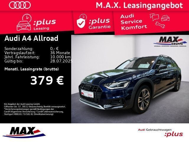 Navarrablau metallic Gebraucht 2024 Audi A4 Allroad Ambiente Kombi | 46.279 € (Fairer Preis) - Bild 1/3