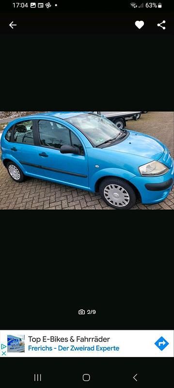 Blau Gebraucht 2006 Citroën C3 Style Limousine | 1.850 € (Etwas zu teuer) - Bild 1/4