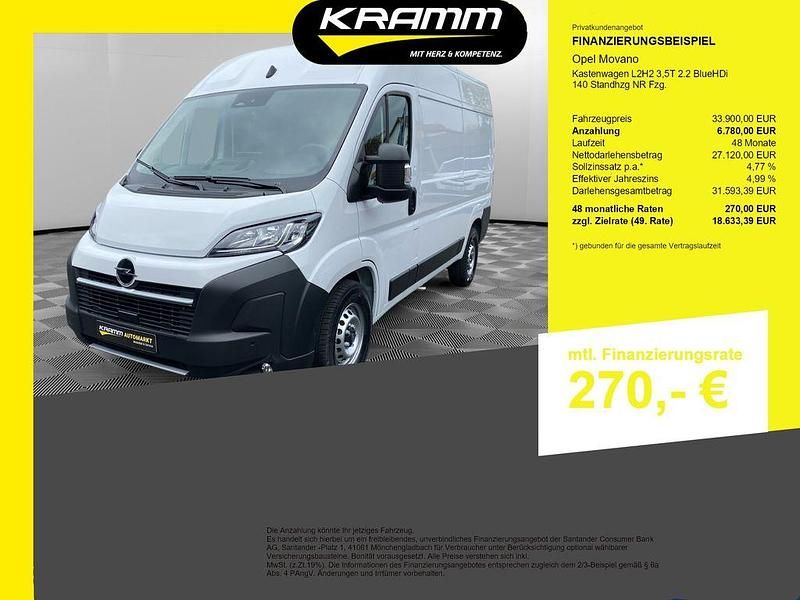 Neu Opel Movano 179 PS (131 kW) 2025 Weiß Van