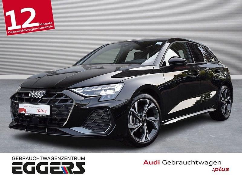 Schwarz Gebraucht 2024 Audi A3 Sportback S-Line Kleinwagen | 39.880 € (Fairer Preis) - Bild 1/4