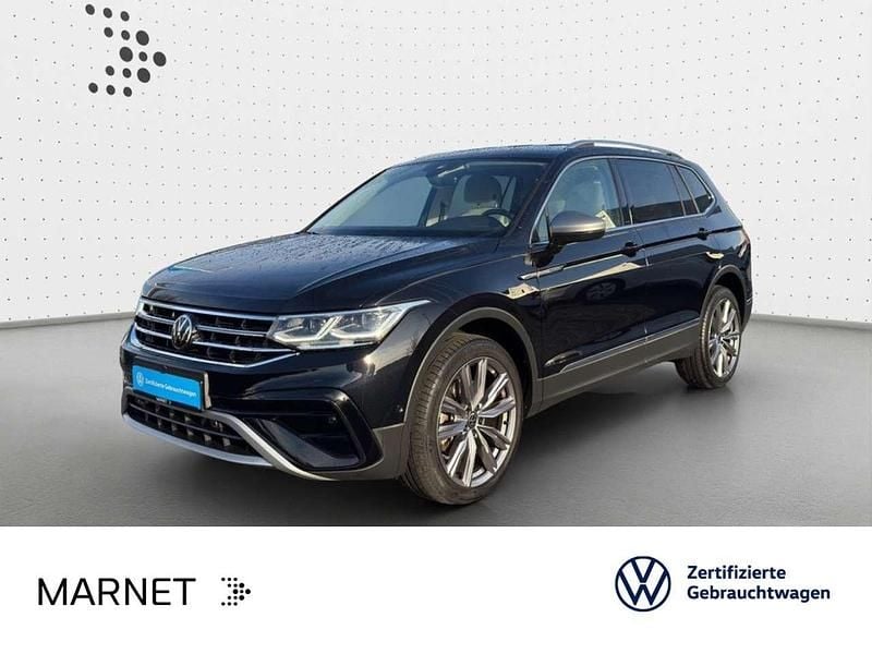 Schwarz Gebraucht 2022 VW Tiguan Allspace Elegance SUV | 33.200 € (Superpreis) - Bild 1/3