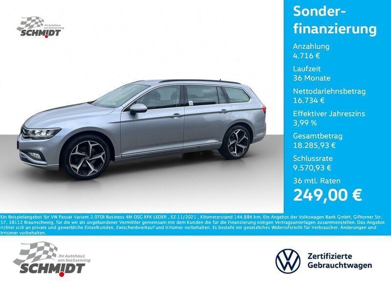 Silber Gebraucht 2021 VW Passat Business Kombi | 21.450 € (Guter Preis) - Bild 1/4