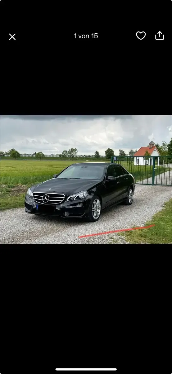 Gebraucht Mercedes E220 AMG line 170 PS (125 kW) 2013 Schwarz Limousine