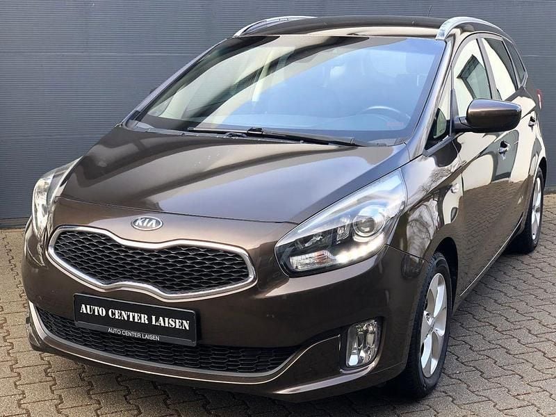 Gebraucht Kia Carens Edition 7 135 PS (99 kW) 2014 Braun Van / Kleinbus